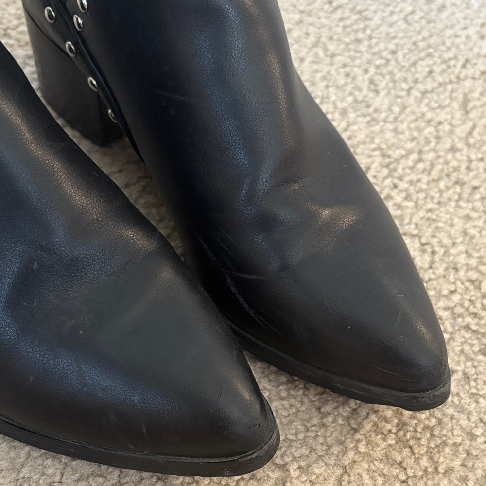 Black Studded Ankle Boots - Picture 4 of 4